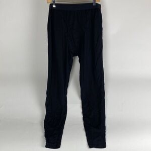 Icebreaker Merino Thermal Leggings w/ Fly Black Base Layer Pant Men L/XL